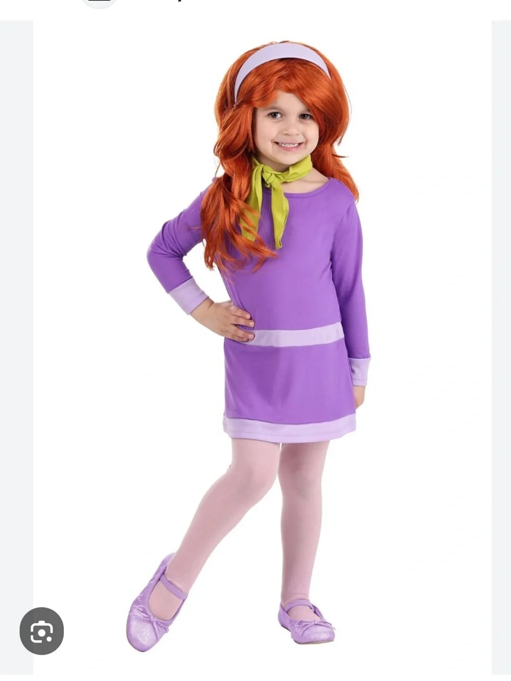 Kids Daphne Scooby doo Costume Dress XS